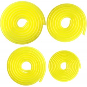 Lot de 4 tuyaux de carburant de 1,2 m,2 x 3,5 mm,2,5 x 5 mm,3 x 5 mm,3 x 6 mm pour tronçonneuse,souffleur,nettoyeur haute pression - Neuf