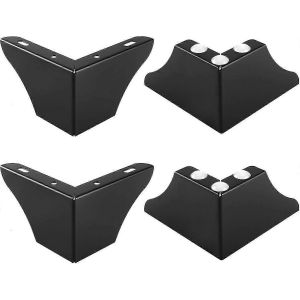 Ensemble de 4 pieds de meubles en métal de 3 pouces,pieds de meubles robustes frais de canapé design minimaliste - Neuf