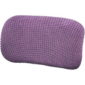 1 Housse De Coussin &Eacute;lastique Pour Chaise De Bureau-Housse D'appui-T&ecirc;te-Imperm&eacute;able-Anti-Salissure-Anti-Poussi&egrave;re-Housse D'appui-T&ecirc;te-Violet Clair - Neuf