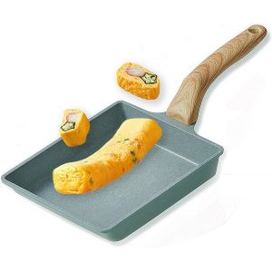 Kalanka-Poêle À Omelette Japonaise, Poêle Carrée Japonaise, Tamagoyaki Poêle Rectangulaire Avec Revêtement Anti-Adhésif Sans Pfoa, 20 X 15 Cm - Neuf
