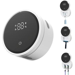 Senior-Stérilisateur De À Dents Intelligent Uv, Portable Automatique Séchage Rapide Rechargeable Support Mural Avec Pour À Dents Et Rasoirs, Avec Pour Salle De Bain,Voyage,Vacances[L736] - Neuf