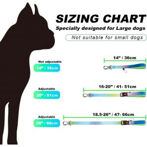 Laisse De Dressage Pour Chien, Courte Laisse Chien 36 Cm Avec Une Boucle En Métal Robuste Et Poignée Rembourrée (Dégradé Orange - Rouge) - Neuf