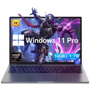 PC Portable Gamer Blackview GamiBook 8, 16"" FHD+, RAM 32Go 1To SSD, AMD Ryzen 7 7435HS, Windows 11 Pro Ordinateur Portable - Gris - Neuf