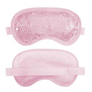 Masque Rafra&icirc;chissant Pour Les Yeux Gonfl&eacute;s, Masque Chaud/Froid R&eacute;utilisable, Rose - Neuf