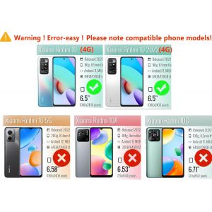 TIANYI-Coque pour Redmi 10 / Redmi 10 2022 (6.5"" inches) Etui Flip Magn&eacute;tique avec 3 Fentes pour Cartes 1 Portefeuille, Housse - Or Rose - Neuf