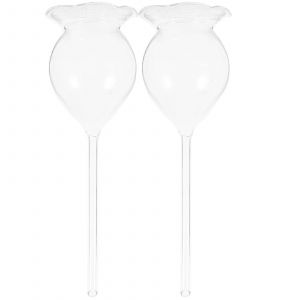 Pot de fleurs à arrosage automatique avec contrôle du volume d'eau, pour usage domestique, 8,4 x 8,4 x 26,9 cm, 2 pièces - Neuf
