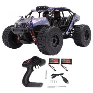 Voiture télécommandée échelle 1:18, course à grande vitesse, véhicule tout-terrain, voiture télécommandée, jouets violet bleu - Neuf