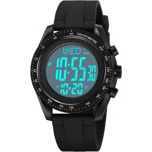 Homme Et Femme Multifonctionnel Digitale Sport Montre 50m Etanche Led Électronique Compte Rebours Double Temps Alarme Chronomètre Outdoor Montres Bracelet.[J891] - Neuf
