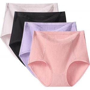 4 Femmes Grande Taille Slips Xl 6xl Haute Dames Sous-Vêtements Couverture Complète Pour Multipack Robe Bustier Mariée Soutien-Gorge Sans Armature Soutien Gorge Grossesse Et Allaitement - Neuf