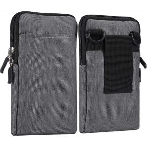TIANYI-Sac à Bandoulière pour Téléphone Portable, Sacoche Ceinture Téléphone, Vertical Ceinture Clip Pochette Telephone Femme Homme Étui de Ceinture Portefeuille Sac Epaule Sac Banane avec Boucle de - Neuf