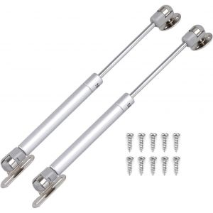 Lot de 2 v&eacute;rins hydrauliques &agrave; gaz 80 N pour porte &agrave; battant lourd, support de couvercle &agrave; fermeture douce pour grand couvercle de bo&icirc;te &agrave; jouets, porte de placard, couvercle de coffre de - Neuf
