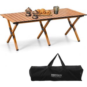 Ulteronixshop-Table De Camping Pliable - 120 X 80 Cm - Table Pliante Pour Camping, Table Pliante Avec Sac De Transport - Pour L'ext&eacute;rieur, La Plage, Les Barbecues, Les Pique-Niques, Les Festivals - Neuf