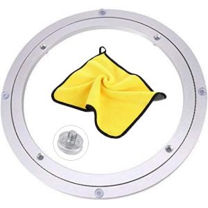 MEVRONISSHOP-Plaque Rotative Grand 50cm,Plateau Tournant TV,Heavy Duty Mecanisme Plateau Tournant Table Lisse en Alliage D'aluminium pour D'affichages Meubles Service Show - Neuf
