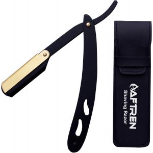 Letnerny-Rasoir De R Classique En Acier Inoxydable À Lame Droite Pour Moustache Et Barbe - Outils De Beauté Quotidiens Pour Hommes(Multi) - Neuf