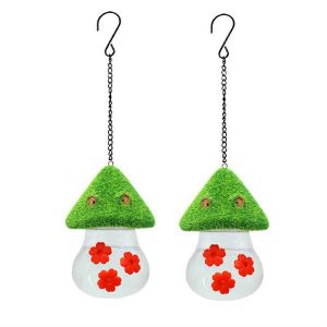 Mangeoire &Agrave; Oiseaux,Mangeoires &Agrave; Oiseaux De Jardin &Agrave; Suspendre Pour L'ext&eacute;rieur,Fleurs Rouges - Neuf