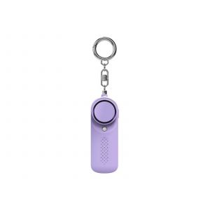 Alarme de s&eacute;curit&eacute; personnelle 130 dB avec lumi&egrave;re LED - Porte-cl&eacute;s violet - Neuf
