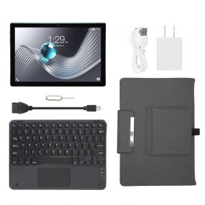 Tablette tactile 10,1 pouces avec ecran LCD, 8 Go de RaM, 256 Go de ROM, processeur Octa Core, double camera, Wi-Fi 5G, 4G LTE, avec etui et clavier, prise US 100-240 V - Neuf