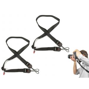 Courroie d'appareil photo reflex num&eacute;rique/slurgie reflex en nylon &agrave; d&eacute;gagement rapide - Lot de 2 - Neuf