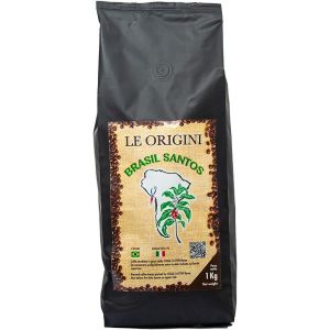 Yemaesre-Bravi Caffè - Café En Grain De Torréfaction Artisanale Italienne - Origine Unique "Brasile Santos Especial Santa Clara" - Paquet De 1 Kg - Neuf