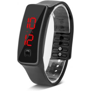 Montre Num&eacute;rique De Sport,Montre-Bracelet &Eacute;lectronique Afficher L'heure Et Le Calendrier Synchronisation Pr&eacute;cise Du Mouvement Pour Aller Au Travail(Le Noir) - Neuf