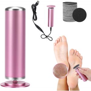 Checarzhn--No1-Râpe Électrique Pour Callosités - Vitesse Réglable - Lime De Pédicure Professionnelle Avec Limes Interchangeables - Avec 120 Tampons Abrasifs De Rechange Pour Peaux Mortes Et Dures Fis - Neuf