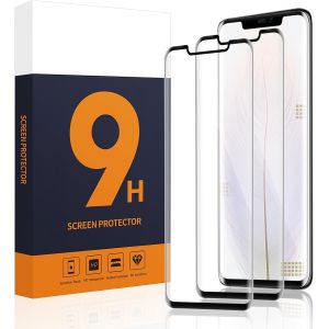 Kal-Lot De 2 Films De Protection D'écran En Verre Blindé Pour Huawei Mate 20 Pro - Ultra Fin - 9h - Incassable - Couverture Complète 3d - Anti-Salissure - Anti-Poussière - Pour Huawei Mate 20 Pro - Neuf