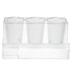 Lecteur de cheveux transparent Support Organisateur Sèche-cheveux Stand Stockage - Neuf