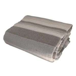 Tendance Perso - Plaid Jet&eacute; De Canap&eacute; / Jet&eacute; De Lit Tiss&eacute; - Akola - 125x150 Cm - Ecru - 100% Coton - Grand Boutis En Cama&iuml;eu - Neuf