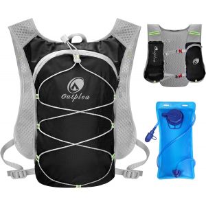 Jexnovashop-Sac &Agrave; Dos Hydratation Marathoner Avec Poche &Agrave; Eau 2 L, Gilet Hydratation Running Ultral&eacute;ger, Sac Eau Running De Camping Randonn&eacute;e Trail Sport - Neuf