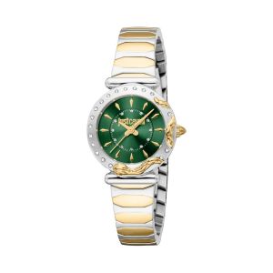 Montre &Agrave; Quartz En Acier Et Cristaux Tch&egrave;ques Stella - Argent&eacute; Et Dor&eacute; Dor&eacute;/Argent&eacute; - Neuf