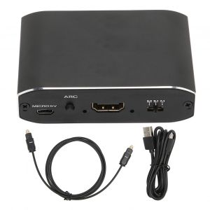 Extracteur De Son D'interface Multimedia Hd 4k A 60 Hz, 3 Sorties, Prise En Charge De L'adaptateur De Convertisseur De Son Arc Pour Xbox Tv Pc - Neuf