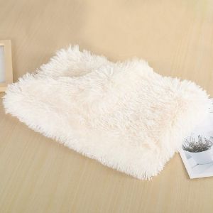 Chien Doudou En Peluche Chien Chat Couverture, Douce Et Chaude Animaux De Couverture Pour Les Petites Moyennes Grandes Les Chiens Et Les Chats (100 X 75 Cm, Blanc) - Neuf