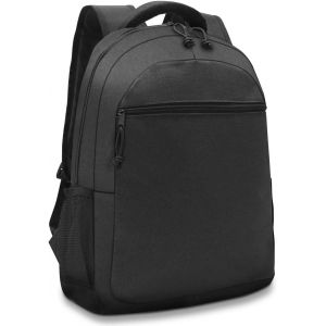 Sac à Dos pour Ordinateur 17""-Noir,Bretelles Respirantes,Poche Latérale en Filet,22L,Imperméable,Poche Avant Zippée,Compartiment Matelassé pour PC Portable - Neuf