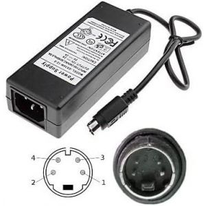* Ac Adapter Charger 12 V 5 V 2 A 4 Pin Mini Din For Hard Drive Lacie By F.A. Porsche Design Ide 500gb - Neuf