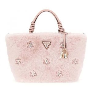 GUESS Sac &agrave; main rose pour femme - Shaida Tote Bag Lotus 329099 - Neuf