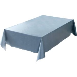 SJZG-Imperméable Nappe Rectangulaire Pvc Nappes De Table Pour Salle À Manger Cuisine Bleu 90_X_140_Cm - Neuf