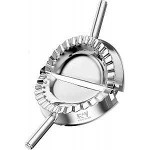 Ulteronixshop-Moule &Agrave; Ravioli, Pierogi, Chausson, Etc., En Acier Inoxydable, Acier Inoxydable, Silver, Taille Xl - 15 Cm - Neuf