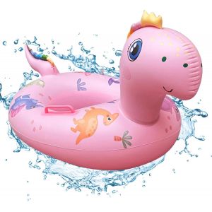 KAL-Bouée Bébé, Dinosaure Bouée De Natation Avec Siège, Anneau De Natation Gonflable, Enfant Bague De Natation Piscine, Aide À La Natation, Bouée Piscine Pour Bébé De 6 À 36 Mois - Neuf