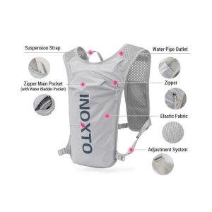 Sac &Agrave; Dos Gilet D'hydratation L&eacute;ger De 5 L Pour La Course Et La Randonn&eacute;e - Respirant, Confortable, Avec Poche &Agrave; Eau Incluse - Neuf