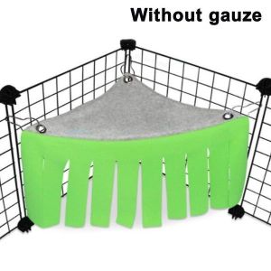 Hamac D'angle Confortable Et Tente Cachette Pour Petits Animaux - Durable, Réglable, Facile À Nettoyer, Parfait Pour Les Hamsters, Les Cochons D'inde Et Plus Encore - Neuf