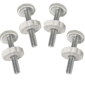 4 Pcs Pression Bébé Portes Tiges De Broche Filetées Portes De Marche Accessoires Boulons À Vis Kit Raccord A - Neuf