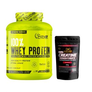 Prote&iacute;na Whey Sabor Chocolate Concentrada 2kg King Nutrition Xtreme - Neuf