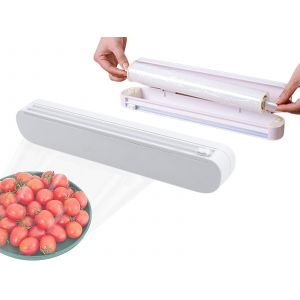 Coupe-Film Plastique Avec Lame Coulissante Et Ventouses - Neuf