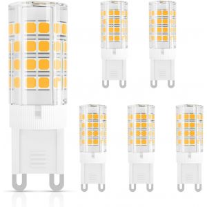 Kalanka-Ampoule Led G9 3w (&iquest;&iquest;Quivalent 40w Ampoules Halog&iquest;&iquest;Nes), 380lm, Blanc Chaud 2700k, Ac100-230v, Non-Dimmable, &iquest;&iquest;Conomie D'&iquest;&iquest;Nergie, Base En C&iquest;&iquest;Ramique, Culot G9 Standard, Lot De 6 - Neuf