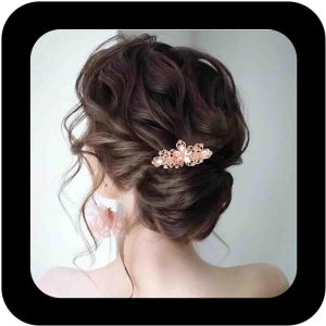 Kal-Barrette À Cheveux En Cristal Barrette À Cheveux En Strass Doré Fleur Creuse Coiffes De Mariage Pince À Tête Cz Décorative Chapeaux Accessoires De Cheveux De Mariée Pour Femmes Et Filles - Neuf
