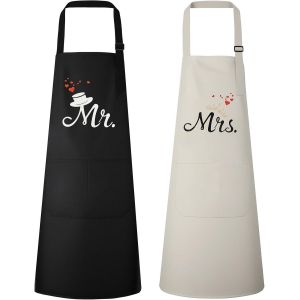 Eryi-Tabliers De Cuisine, Tablier De Chef, Etanche Réglable Tablier Pour Homme, Pour Cuisine, Jardinage, Restaurant, Barbecue, Café - Neuf