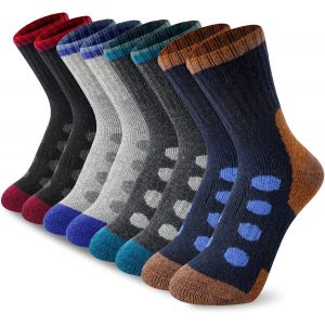 Chaussettes Laine Enfant 4 Paires Chaussette Chaude Enfant 4-7/8-12 Ans Chaussette Hiver Épaisses Enfant Thermique Enfant Garçon Doux Chaussettes De Ski Enfant Cadeau Pour Les Enfants.[C3004] - Neuf