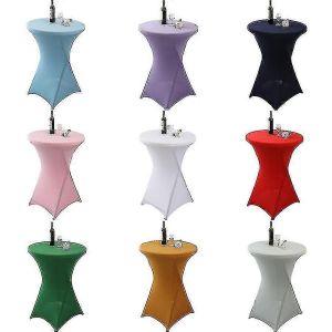 Housses de table a cocktail en elasthanne extensible pour mariage, banquet et fete - Neuf