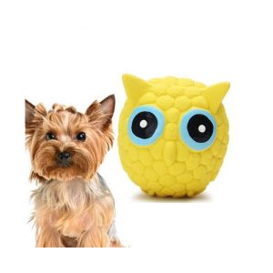 Jouet Pour Chien En Latex Durable En Forme De Petit Hibou Avec Son - Avantages Amusants Et Pour La Santé Dentaire De Votre Ami À Quatre Pattes - Neuf