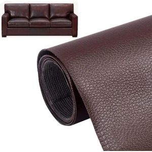 Patch De R&eacute;paration En Cuir, Rouleau Adhesif Cuir, Patch Marron Fonc&eacute; Pour Canap&eacute;s, Sacs &Agrave; Main, Vestes, Si&egrave;ges De Voiture - Neuf